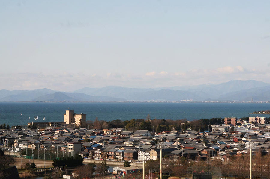 彦根城からみる琵琶湖