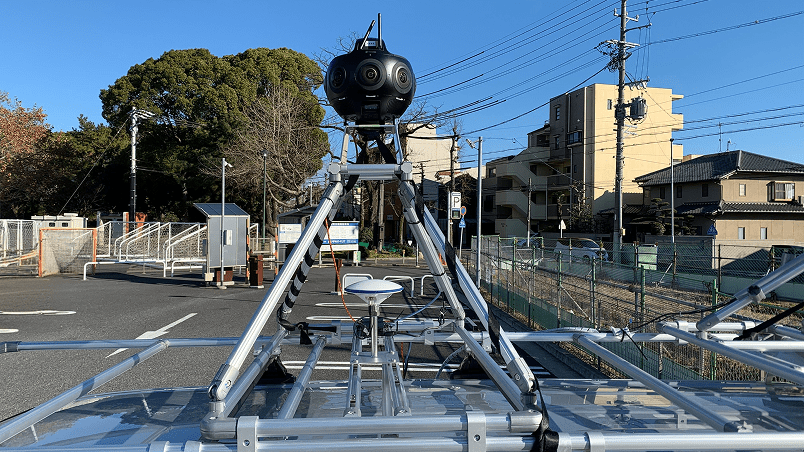 鉄道・道路事業における360°カメラでの撮影