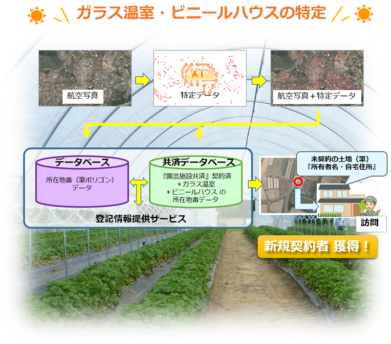 ガラス温室_ビニールハウスの特定